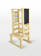 Activity tower for little explorers - Clear Varnish